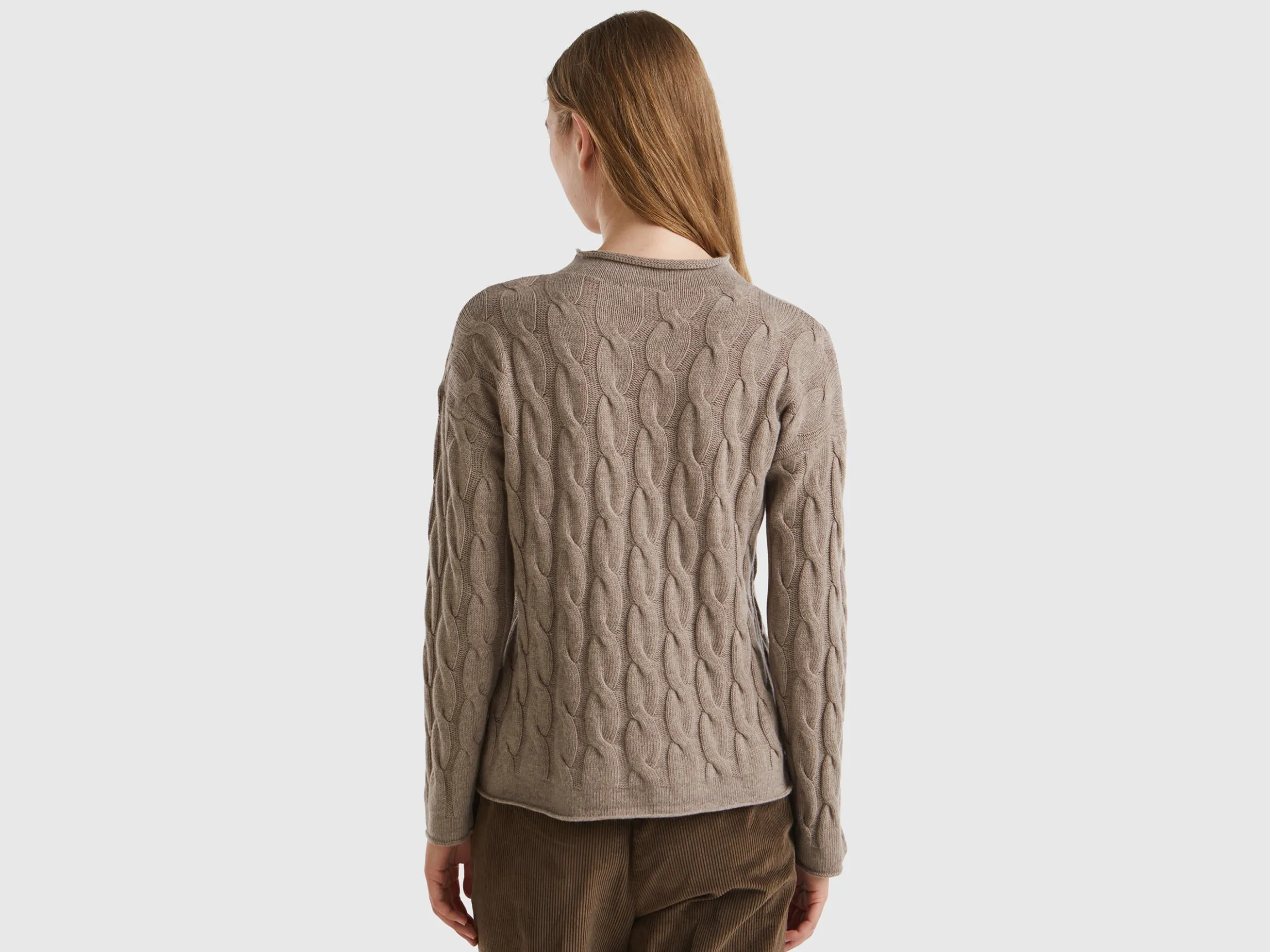 Cable knit sweater