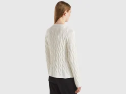 Cable knit sweater