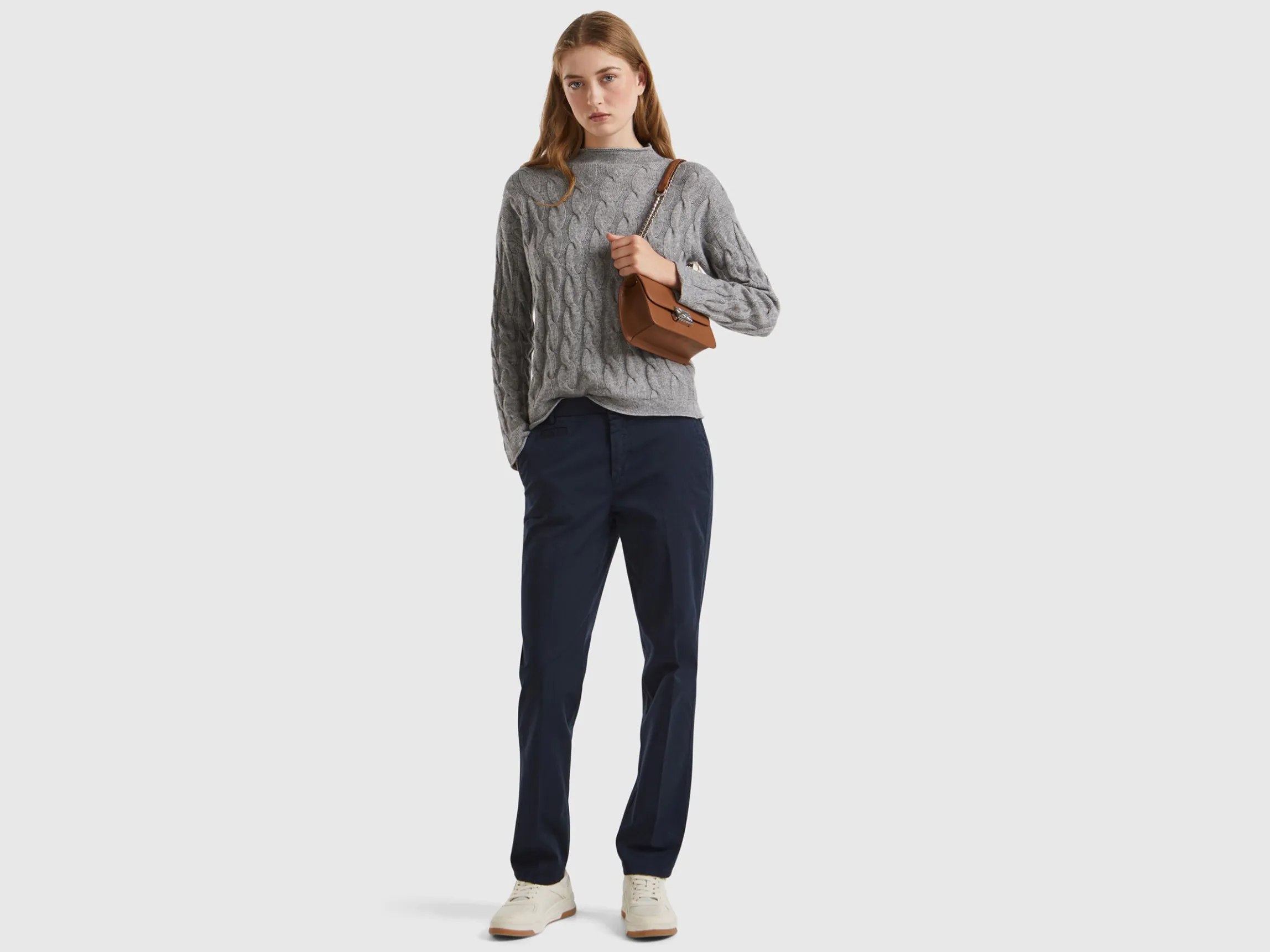 Cable knit sweater