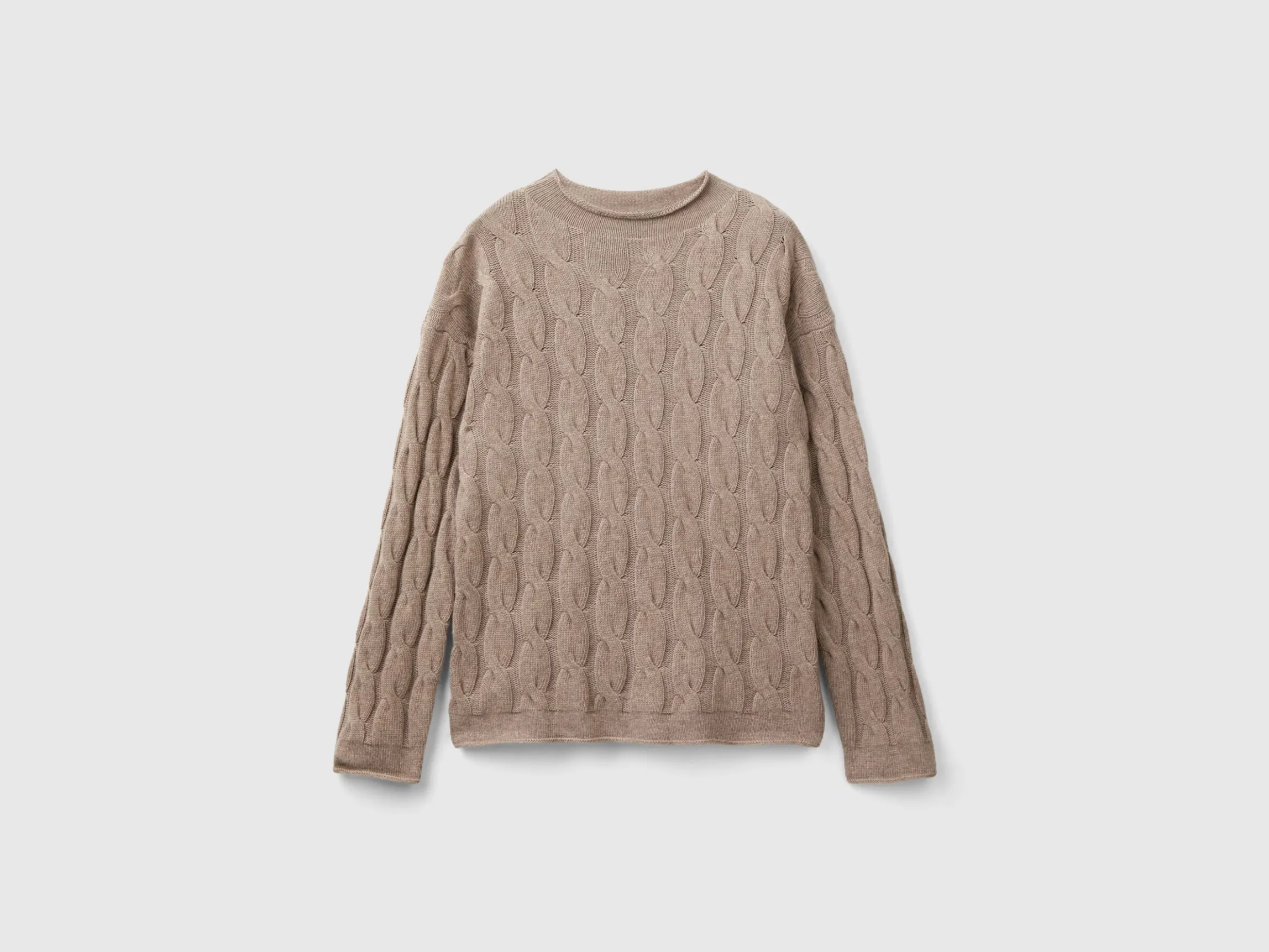 Cable knit sweater