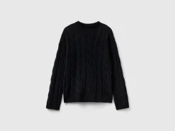 Cable knit sweater