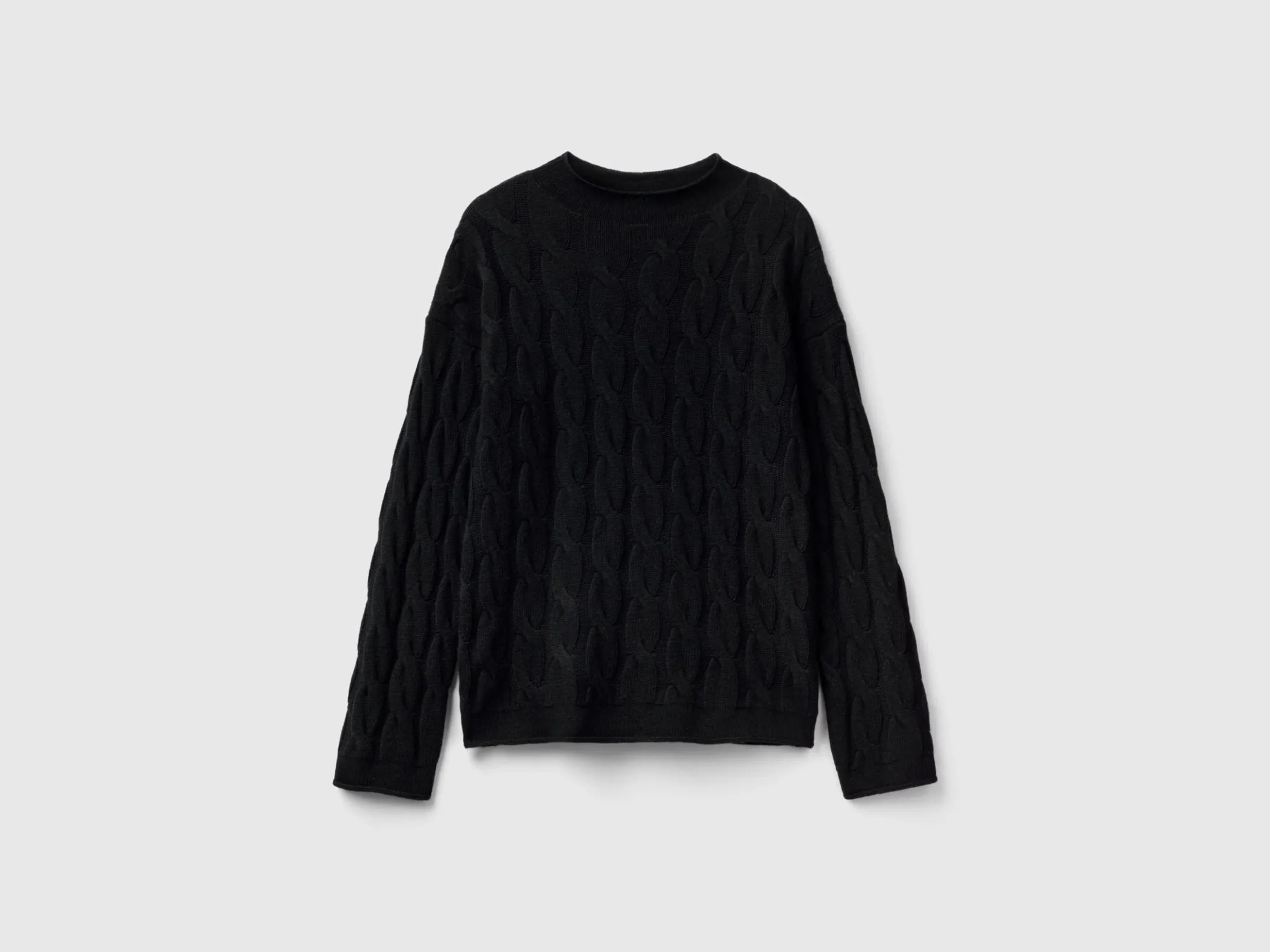 Cable knit sweater
