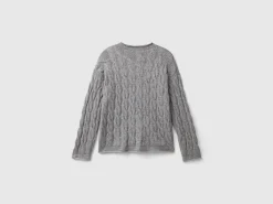 Cable knit sweater