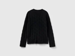 Cable knit sweater