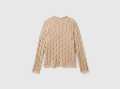 Cable knit sweater