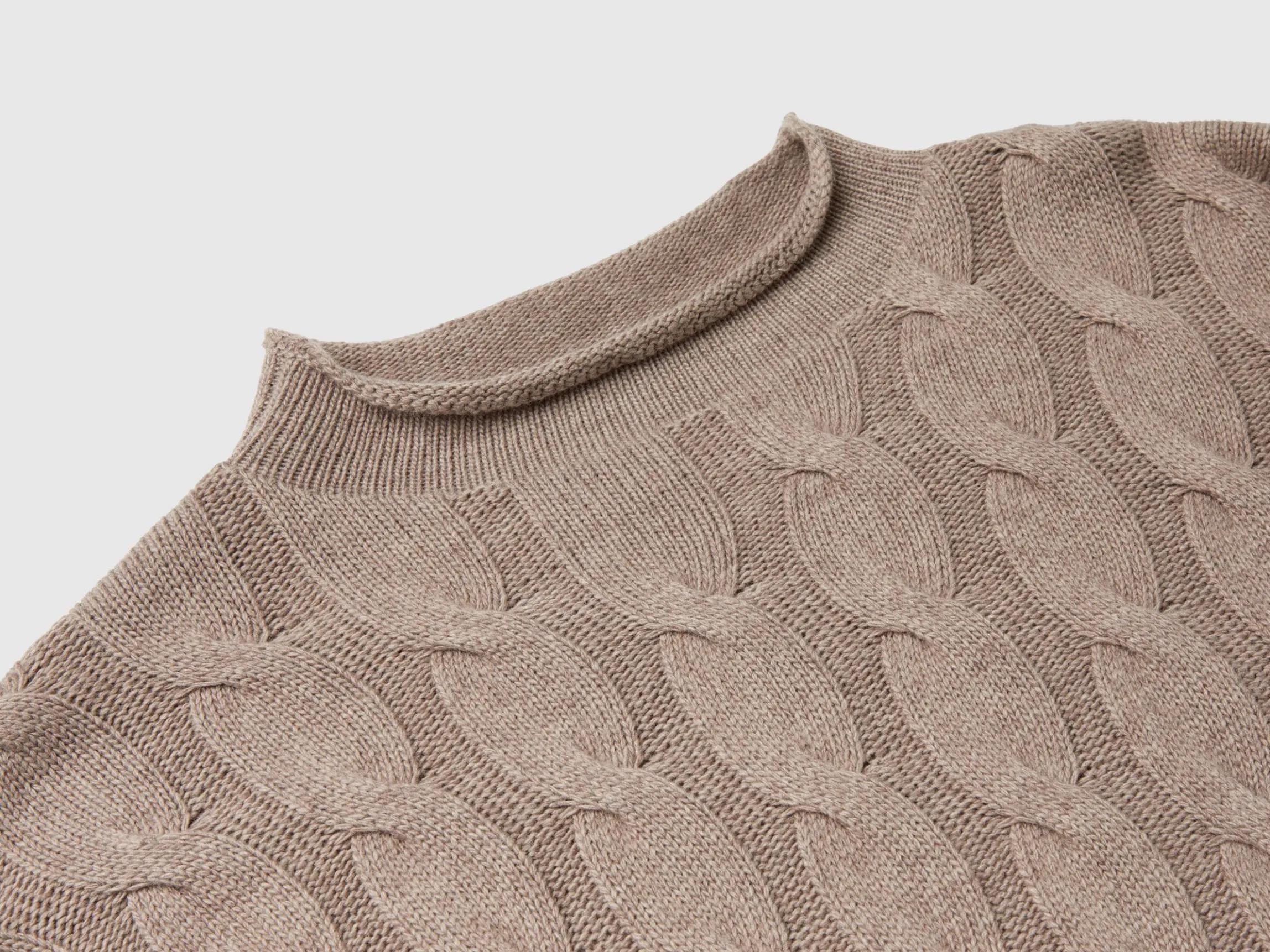 Cable knit sweater