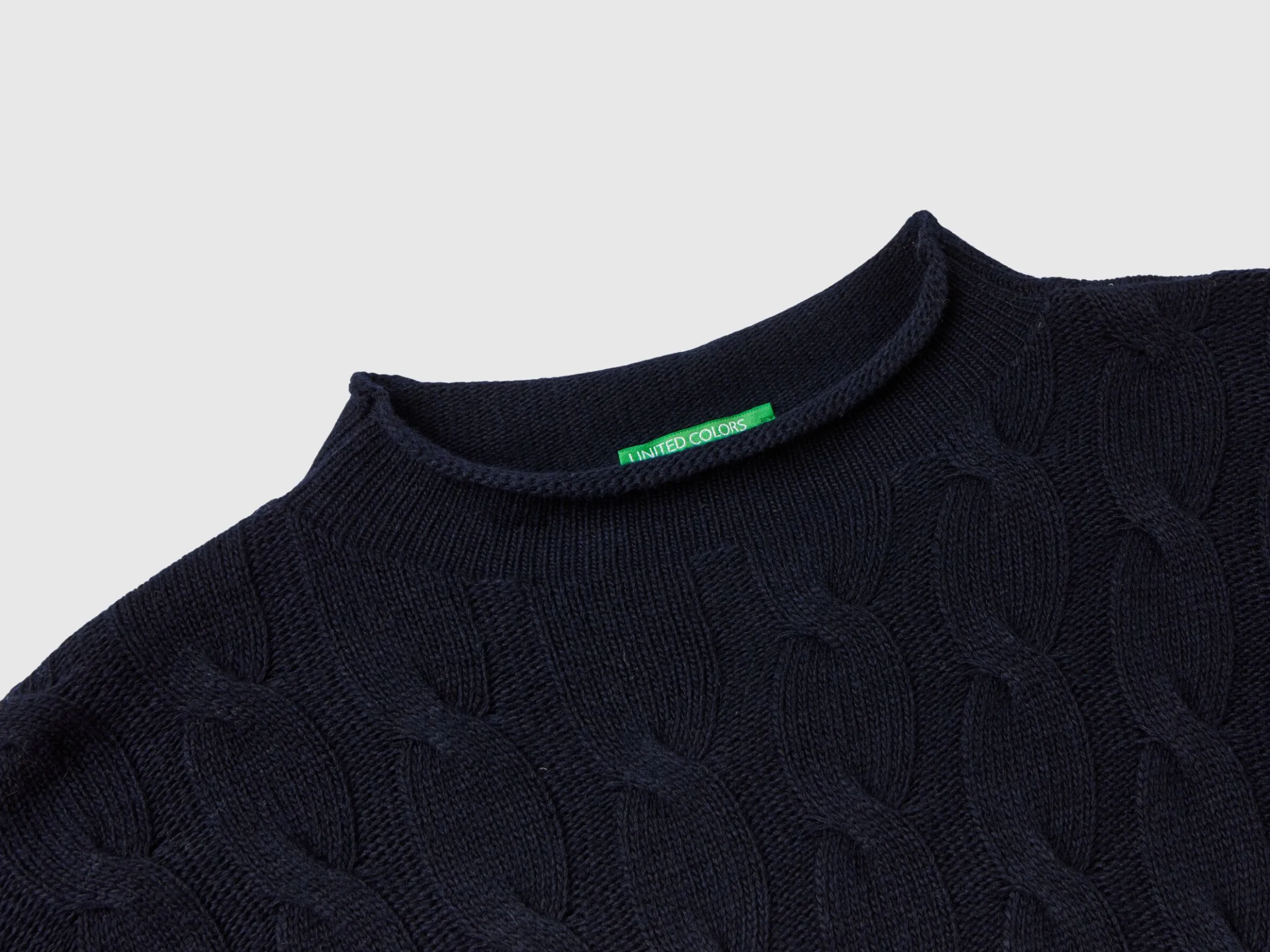 Cable knit sweater