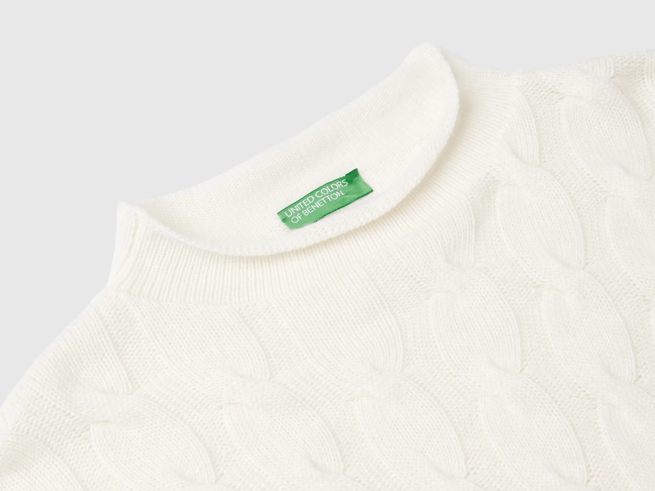 Cable knit sweater