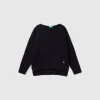 Cable knit sweater in wool blend