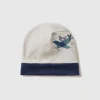Cap in stretch cotton with print
