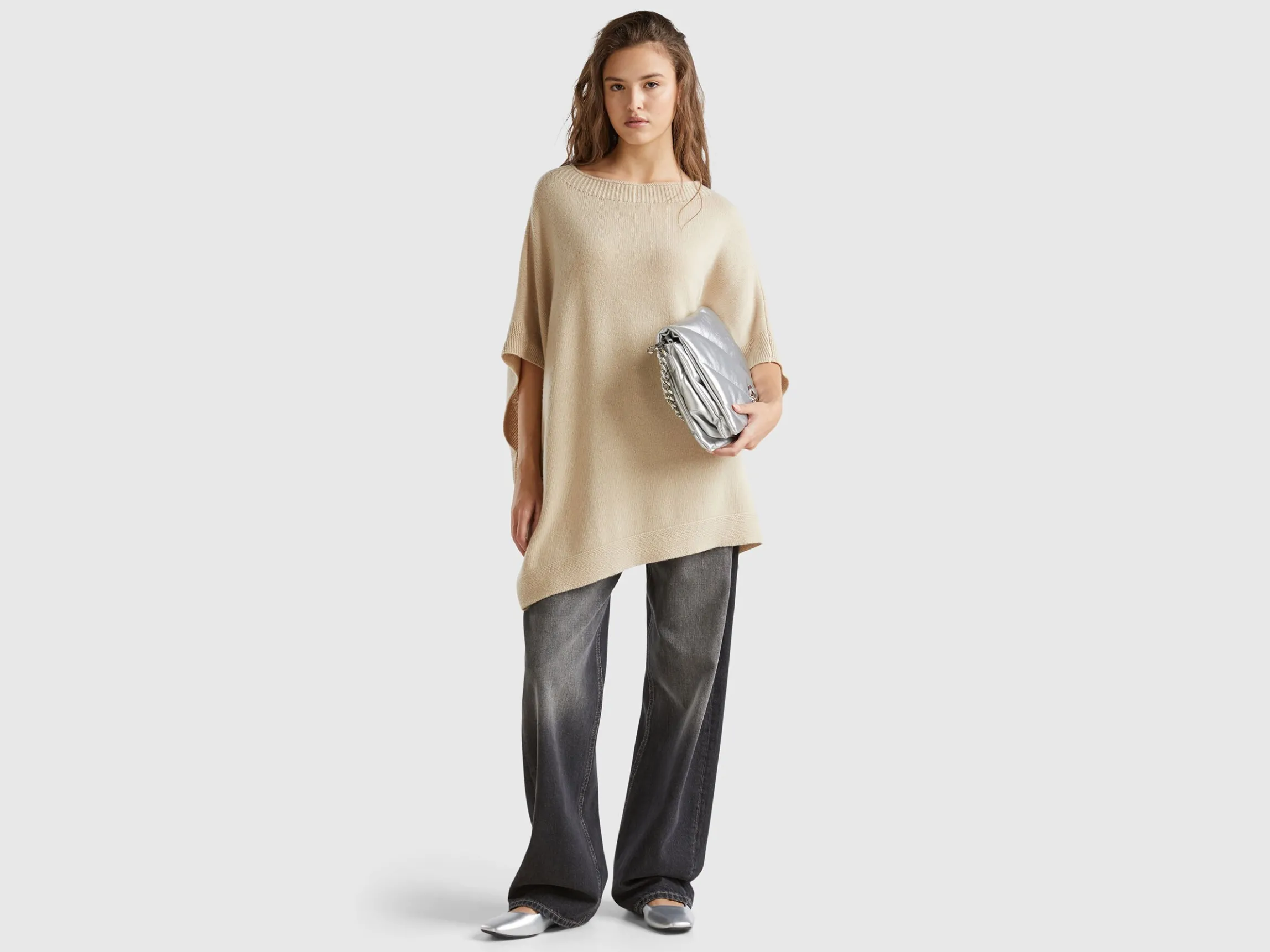 Cape with boat neck