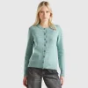 Cardigan in pure Shetland wool