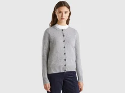 Cardigan in pure Shetland wool