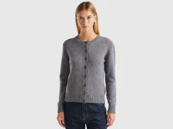 Cardigan in pure Shetland wool