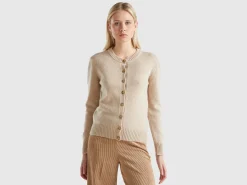 Cardigan in pure Shetland wool