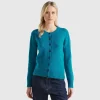 Cardigan in pure Shetland wool
