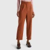 Cargo trousers in viscose blend