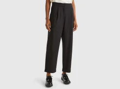 Cargo trousers in viscose blend