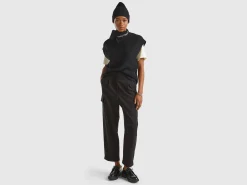 Cargo trousers in viscose blend