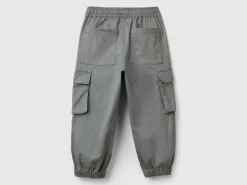 Cargo trousers with drawstring