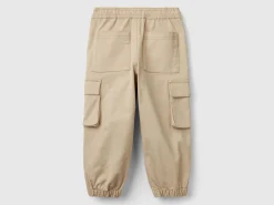 Cargo trousers with drawstring