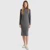 Cashmere blend midi dress