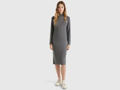 Cashmere blend midi dress