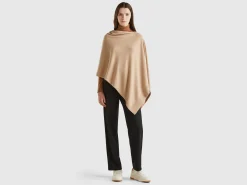 Cashmere blend poncho