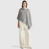 Cashmere blend poncho