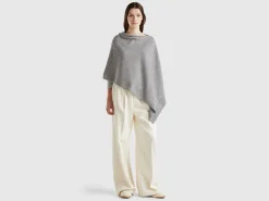 Cashmere blend poncho