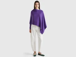 Cashmere blend poncho