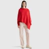 Cashmere blend poncho