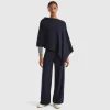 Cashmere blend poncho