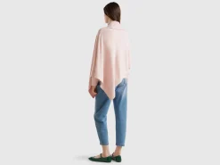 Cashmere blend poncho