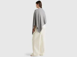 Cashmere blend poncho