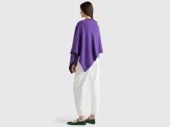Cashmere blend poncho
