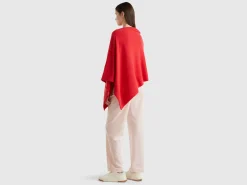 Cashmere blend poncho