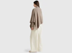 Cashmere blend poncho