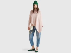 Cashmere blend poncho