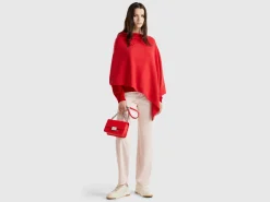 Cashmere blend poncho