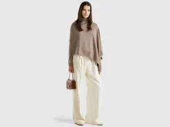 Cashmere blend poncho