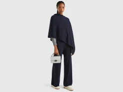 Cashmere blend poncho