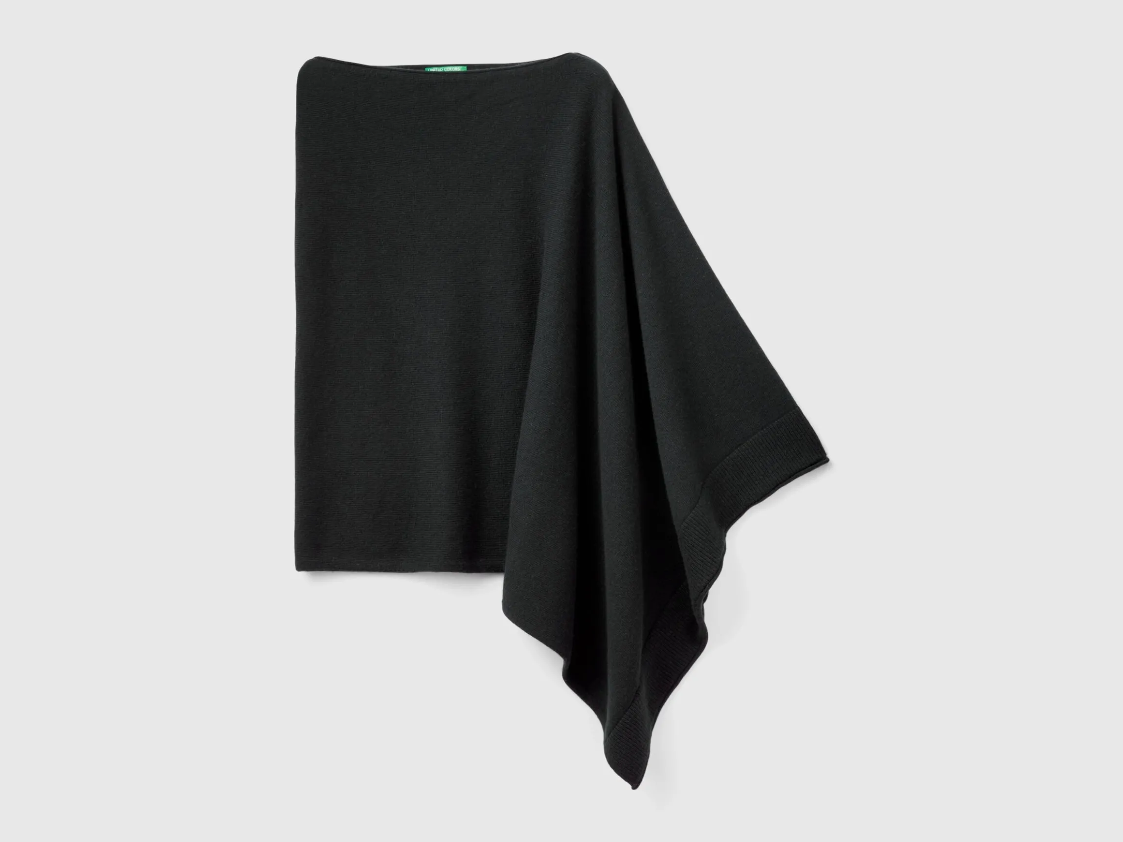 Cashmere blend poncho