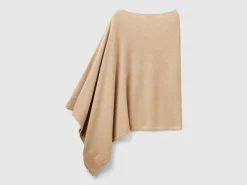 Cashmere blend poncho