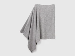 Cashmere blend poncho