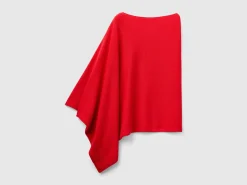 Cashmere blend poncho