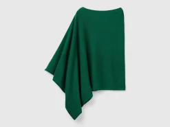 Cashmere blend poncho