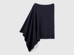 Cashmere blend poncho