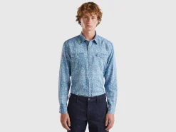 Chambray western shirt