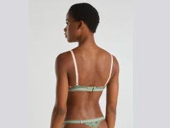 Charmeuse bra with floral print